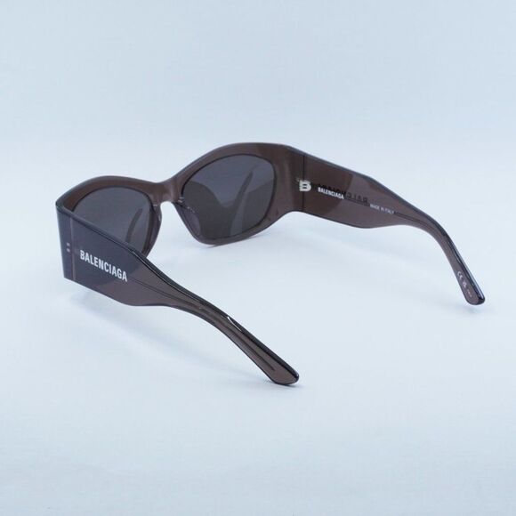 NEW BALENCIAGA BB0329S 004 BROWN GREY SUNGLASSES - Picture 10 of 13